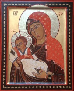 Moeder Gods  met Kind Sinaï 13e eeuw