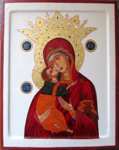 Moeder Gods van Vladimir met kroon