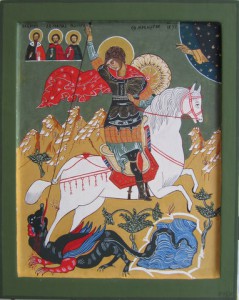 St. Joris met de draak.  16e eeuw.